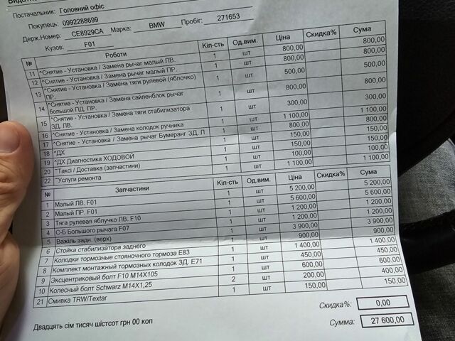 Черный БМВ 7 Серия, объемом двигателя 3 л и пробегом 271 тыс. км за 14800 $, фото 6 на Automoto.ua