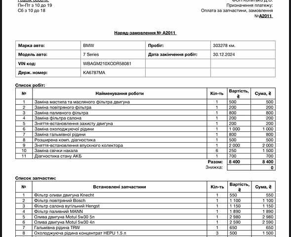 БМВ 7 Серия, объемом двигателя 3 л и пробегом 300 тыс. км за 6500 $, фото 31 на Automoto.ua