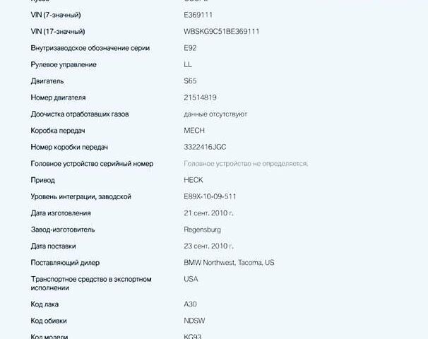 Синій БМВ М3, об'ємом двигуна 4 л та пробігом 52 тис. км за 119900 $, фото 2 на Automoto.ua