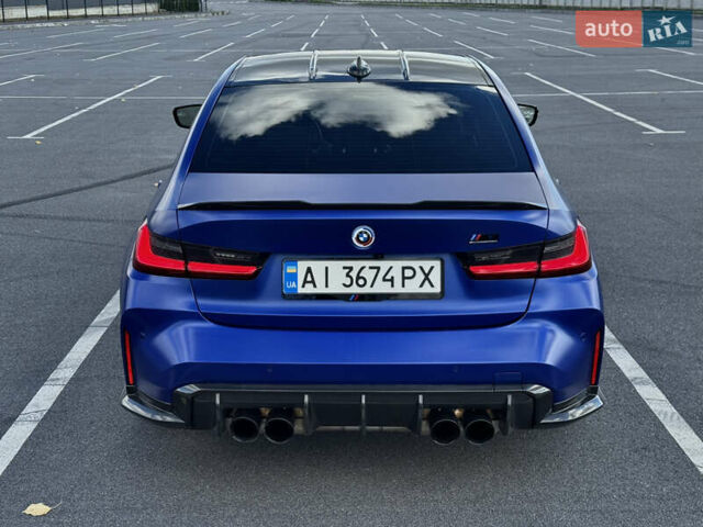 БМВ М3 2022 в Виннице на Automoto.ua Синий БМВ М3, объемом двигателя 2.99 л и пробегом 38 тыс. км за 75000 $, фото 10 на Automoto.ua