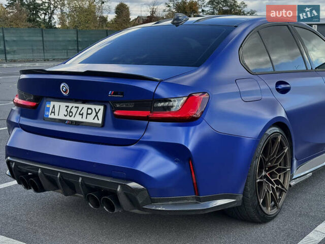 БМВ М3 2022 в Виннице на Automoto.ua Синий БМВ М3, объемом двигателя 2.99 л и пробегом 38 тыс. км за 75000 $, фото 9 на Automoto.ua