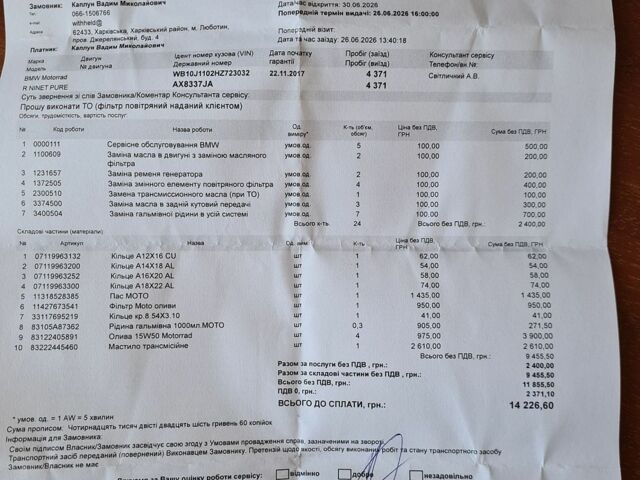 Черный БМВ R nineT, объемом двигателя 1.17 л и пробегом 4 тыс. км за 13200 $, фото 11 на Automoto.ua
