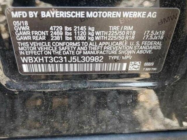 Черный БМВ Х1, объемом двигателя 2 л и пробегом 121 тыс. км за 3100 $, фото 12 на Automoto.ua