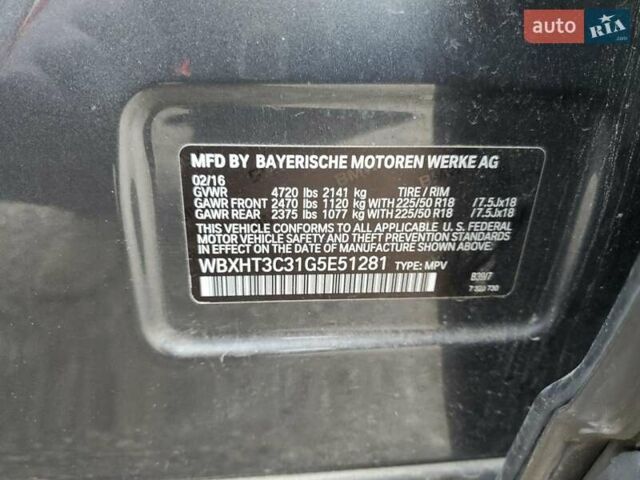 Синий БМВ Х1, объемом двигателя 2 л и пробегом 142 тыс. км за 3400 $, фото 12 на Automoto.ua