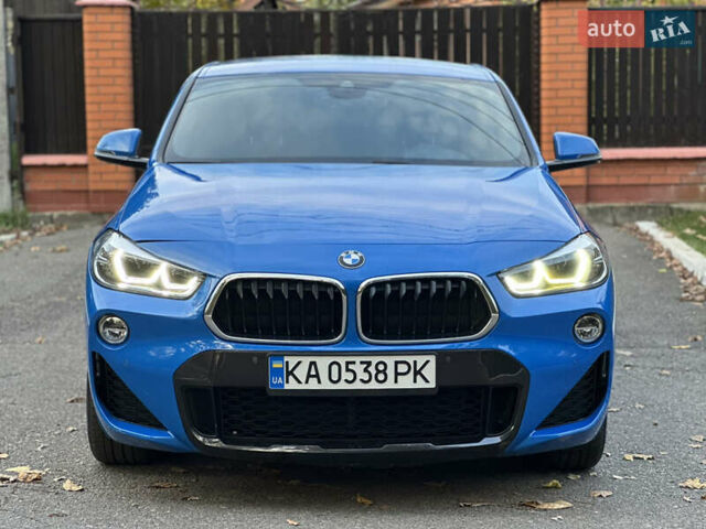 Синий БМВ X2, объемом двигателя 2 л и пробегом 77 тыс. км за 23500 $, фото 1 на Automoto.ua