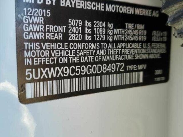Білий БМВ Х3, об'ємом двигуна 0 л та пробігом 119 тис. км за 3200 $, фото 12 на Automoto.ua
