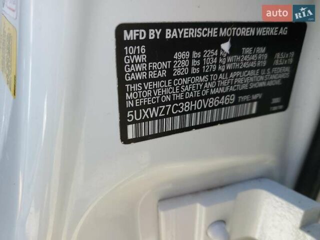 Белый БМВ Х3, объемом двигателя 2 л и пробегом 183 тыс. км за 3900 $, фото 12 на Automoto.ua