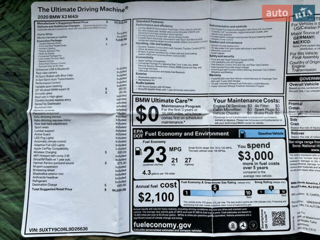 Білий БМВ Х3, об'ємом двигуна 3 л та пробігом 64 тис. км за 39999 $, фото 49 на Automoto.ua