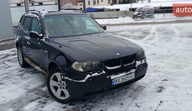 Черный БМВ Х3, объемом двигателя 3 л и пробегом 365 тыс. км за 6900 $, фото 1 на Automoto.ua