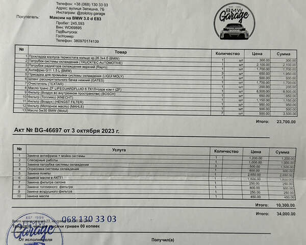 Черный БМВ Х3, объемом двигателя 3 л и пробегом 308 тыс. км за 9900 $, фото 24 на Automoto.ua