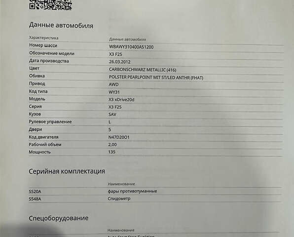 Черный БМВ Х3, объемом двигателя 2 л и пробегом 238 тыс. км за 20000 $, фото 5 на Automoto.ua