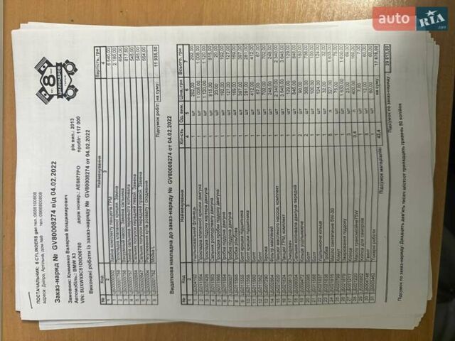 Черный БМВ Х3, объемом двигателя 2 л и пробегом 192 тыс. км за 12800 $, фото 19 на Automoto.ua