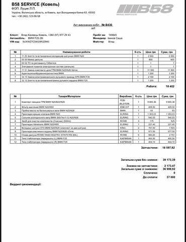 Черный БМВ Х3, объемом двигателя 2 л и пробегом 150 тыс. км за 14500 $, фото 29 на Automoto.ua