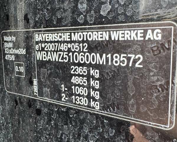 Черный БМВ Х3, объемом двигателя 2 л и пробегом 277 тыс. км за 21000 $, фото 33 на Automoto.ua