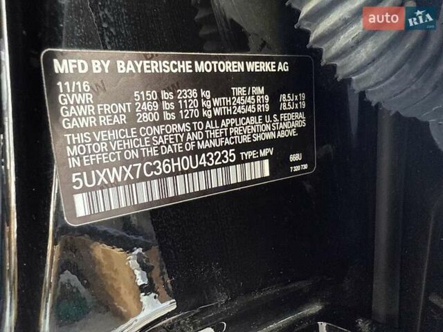 Черный БМВ Х3, объемом двигателя 3 л и пробегом 97 тыс. км за 22000 $, фото 6 на Automoto.ua