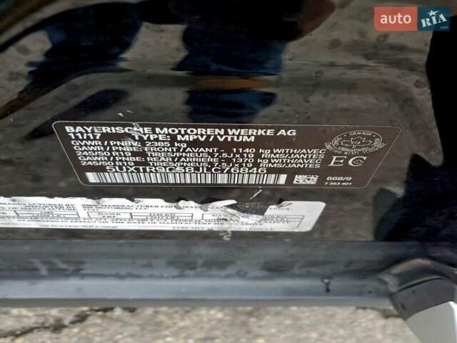 Чорний БМВ Х3, об'ємом двигуна 2 л та пробігом 163 тис. км за 7500 $, фото 12 на Automoto.ua