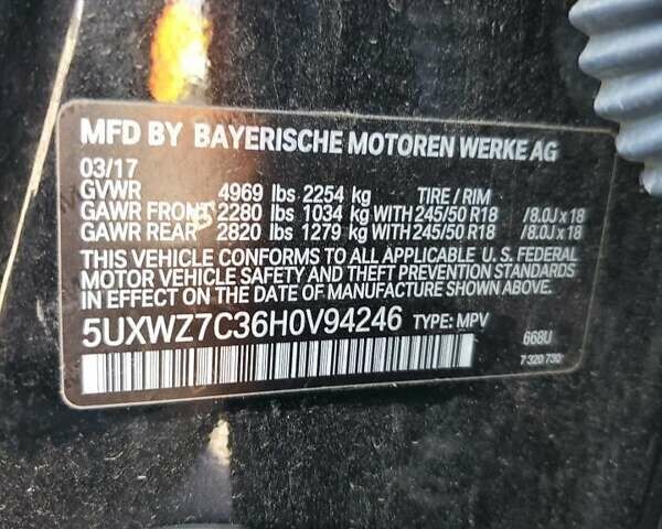 Черный БМВ Х3, объемом двигателя 2 л и пробегом 158 тыс. км за 2700 $, фото 13 на Automoto.ua