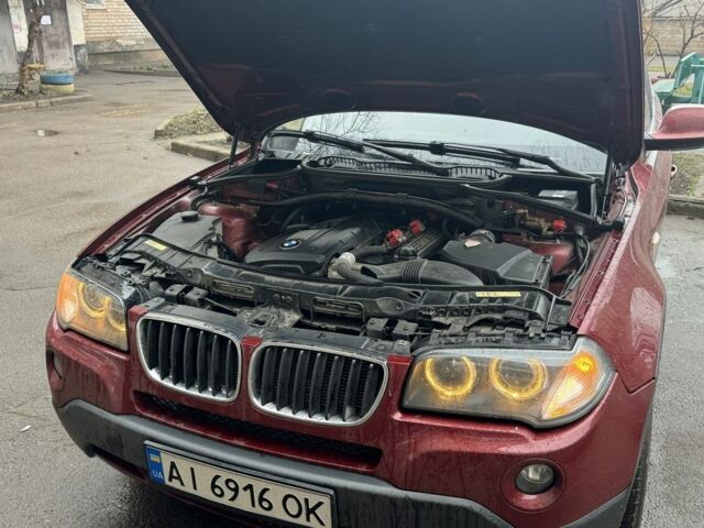 Красный БМВ Х3, объемом двигателя 3 л и пробегом 150 тыс. км за 9500 $, фото 3 на Automoto.ua
