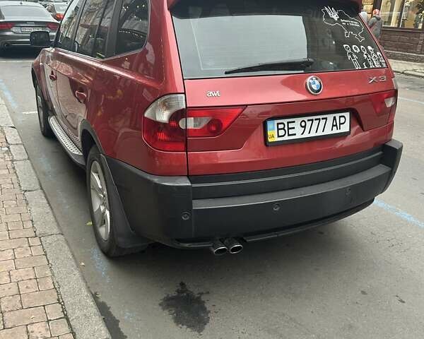 Красный БМВ Х3, объемом двигателя 3 л и пробегом 210 тыс. км за 9000 $, фото 2 на Automoto.ua