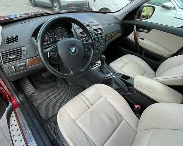 Красный БМВ Х3, объемом двигателя 3 л и пробегом 235 тыс. км за 10200 $, фото 13 на Automoto.ua