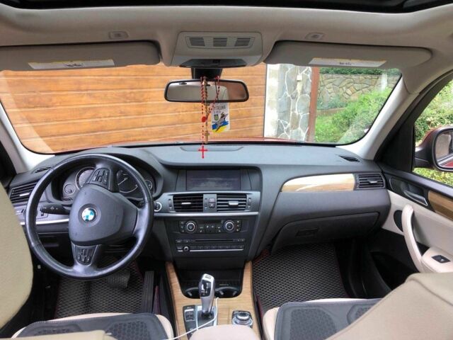 БМВ Х3 2012 у Надворной на Automoto.ua Червоний БМВ Х3, об'ємом двигуна 2 л та пробігом 225 тис. км за 12500 $, фото 8 на Automoto.ua