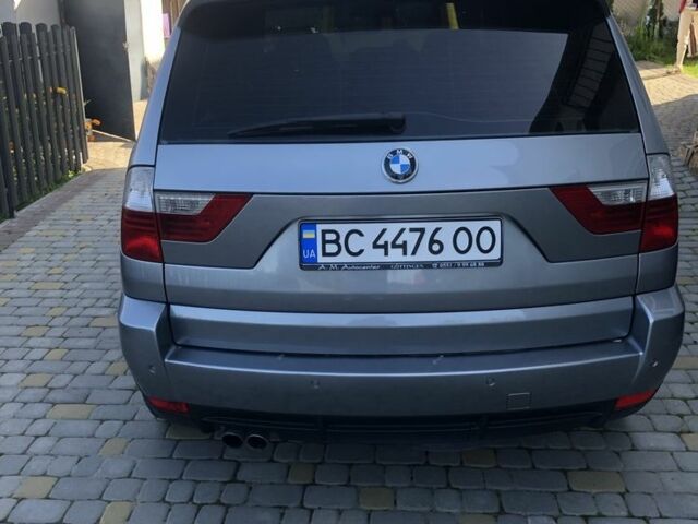 Серый БМВ Х3, объемом двигателя 3 л и пробегом 240 тыс. км за 9000 $, фото 1 на Automoto.ua