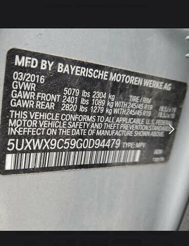 Сірий БМВ Х3, об'ємом двигуна 2 л та пробігом 160 тис. км за 16900 $, фото 15 на Automoto.ua