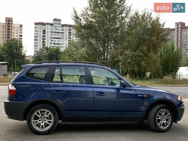 Синий БМВ Х3, объемом двигателя 3 л и пробегом 353 тыс. км за 7400 $, фото 2 на Automoto.ua