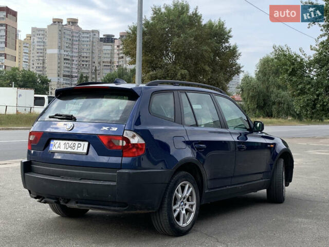 Синий БМВ Х3, объемом двигателя 3 л и пробегом 353 тыс. км за 7400 $, фото 3 на Automoto.ua