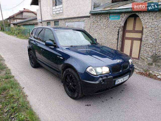 Синий БМВ Х3, объемом двигателя 2.99 л и пробегом 351 тыс. км за 6550 $, фото 1 на Automoto.ua