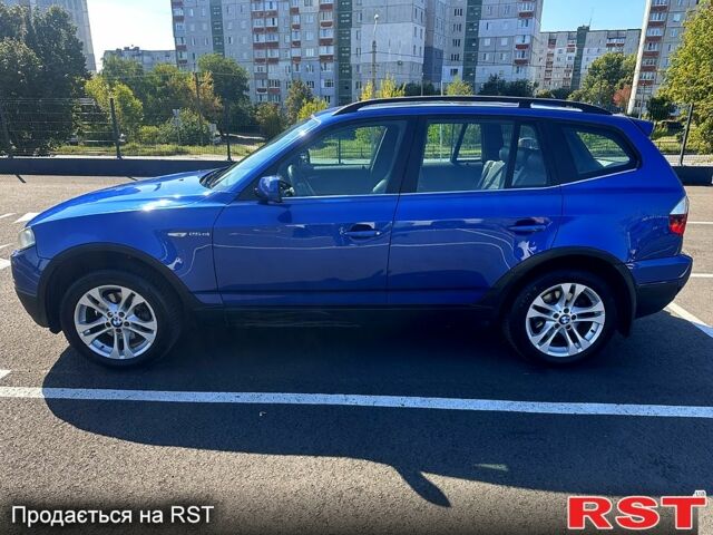 Синий БМВ Х3, объемом двигателя 2.5 л и пробегом 223 тыс. км за 9500 $, фото 2 на Automoto.ua
