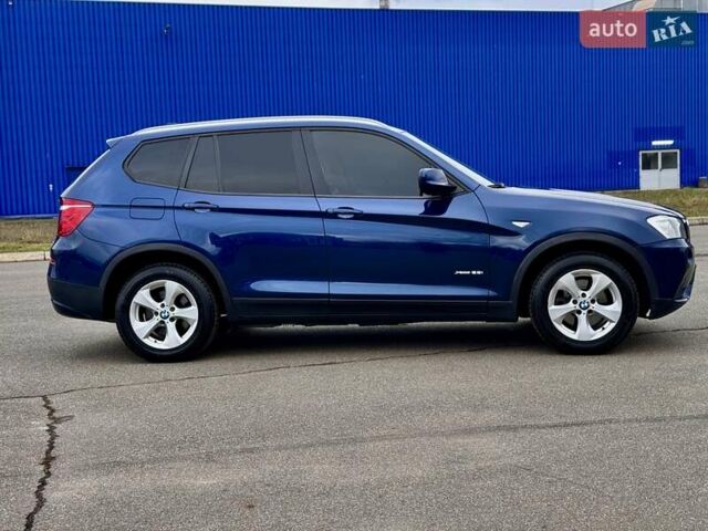 Синий БМВ Х3, объемом двигателя 3 л и пробегом 167 тыс. км за 10999 $, фото 3 на Automoto.ua