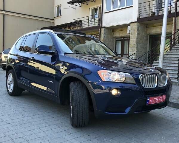 Синий БМВ Х3, объемом двигателя 2 л и пробегом 160 тыс. км за 11500 $, фото 1 на Automoto.ua