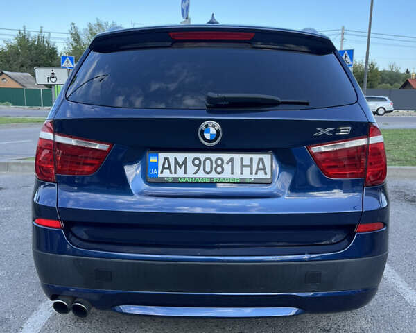 Синий БМВ Х3, объемом двигателя 2 л и пробегом 236 тыс. км за 12500 $, фото 3 на Automoto.ua
