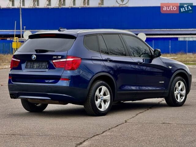 Синий БМВ Х3, объемом двигателя 3 л и пробегом 167 тыс. км за 10999 $, фото 4 на Automoto.ua