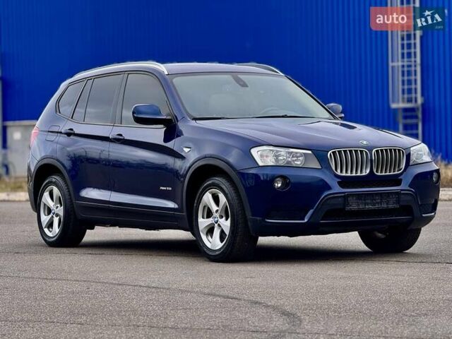 Синий БМВ Х3, объемом двигателя 3 л и пробегом 167 тыс. км за 10999 $, фото 2 на Automoto.ua