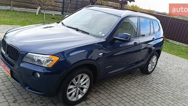 Синий БМВ Х3, объемом двигателя 2 л и пробегом 174 тыс. км за 11990 $, фото 1 на Automoto.ua
