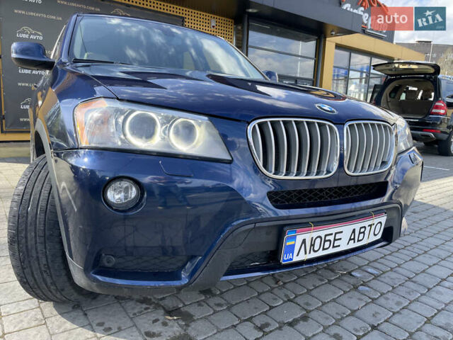 Синий БМВ Х3, объемом двигателя 2 л и пробегом 147 тыс. км за 10900 $, фото 1 на Automoto.ua