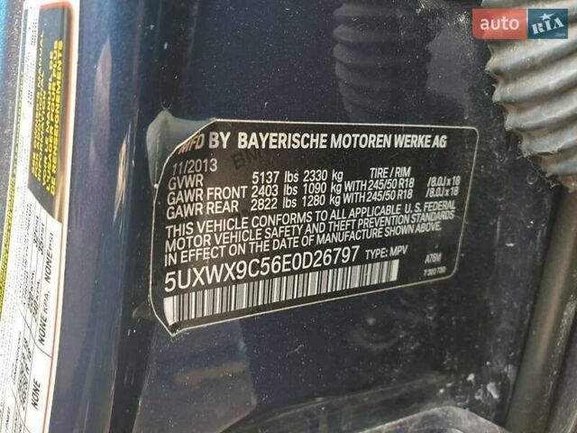 Синий БМВ Х3, объемом двигателя 2 л и пробегом 120 тыс. км за 6500 $, фото 1 на Automoto.ua