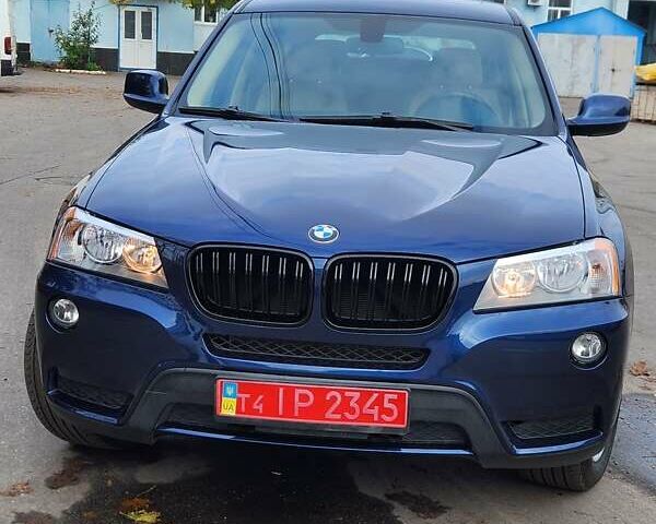 Синий БМВ Х3, объемом двигателя 2 л и пробегом 180 тыс. км за 13799 $, фото 1 на Automoto.ua