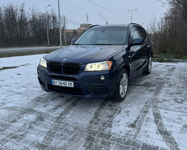 Синий БМВ Х3, объемом двигателя 2 л и пробегом 266 тыс. км за 14000 $, фото 1 на Automoto.ua