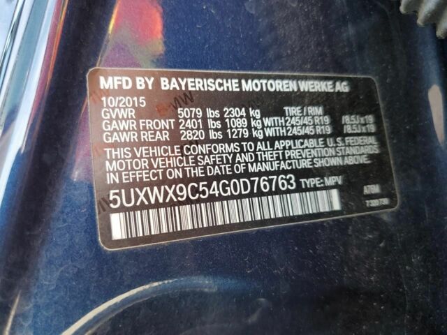 Синий БМВ Х3, объемом двигателя 2 л и пробегом 219 тыс. км за 283 $, фото 2 на Automoto.ua