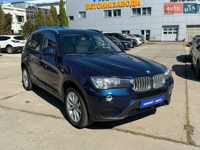 Синий БМВ Х3, объемом двигателя 2 л и пробегом 97 тыс. км за 17600 $, фото 2 на Automoto.ua
