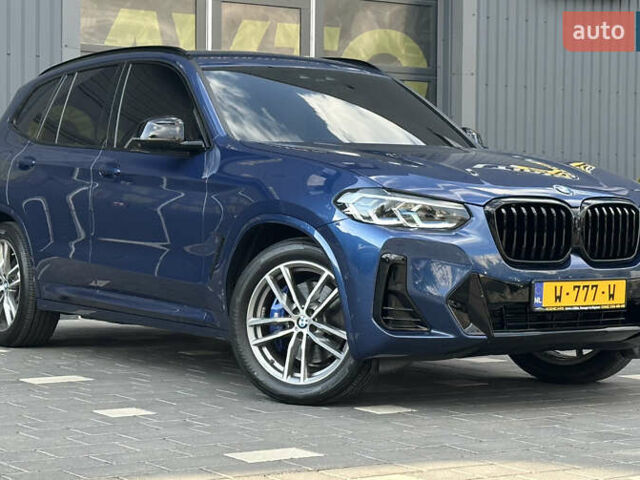 Синий БМВ Х3, объемом двигателя 3 л и пробегом 92 тыс. км за 35950 $, фото 1 на Automoto.ua