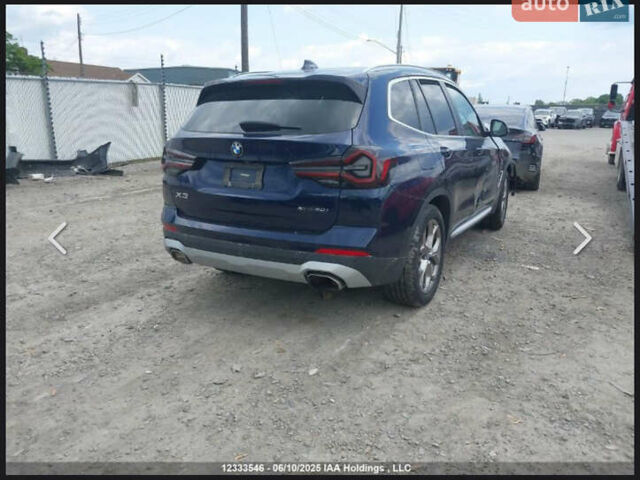 Синій БМВ Х3, об'ємом двигуна 2 л та пробігом 72 тис. км за 14700 $, фото 3 на Automoto.ua