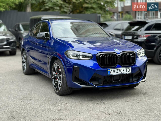 Синий БМВ X4 M, объемом двигателя 3 л и пробегом 27 тыс. км за 79900 $, фото 1 на Automoto.ua