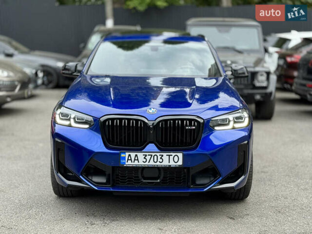 Синий БМВ X4 M, объемом двигателя 3 л и пробегом 27 тыс. км за 79900 $, фото 2 на Automoto.ua