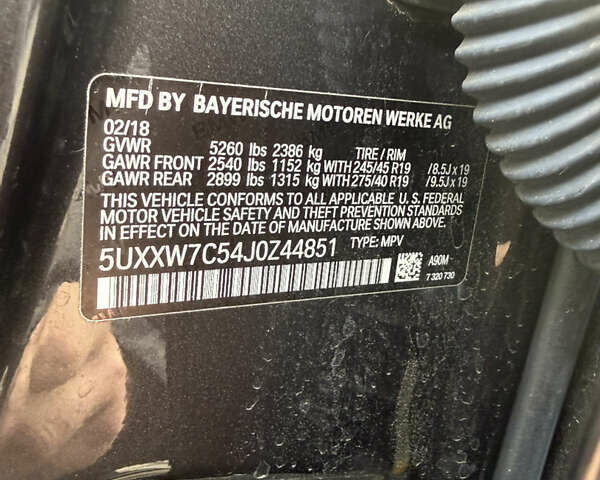 Серый БМВ Х4, объемом двигателя 3 л и пробегом 105 тыс. км за 27499 $, фото 8 на Automoto.ua