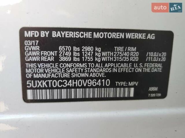 Белый БМВ Х5, объемом двигателя 2 л и пробегом 146 тыс. км за 7350 $, фото 12 на Automoto.ua