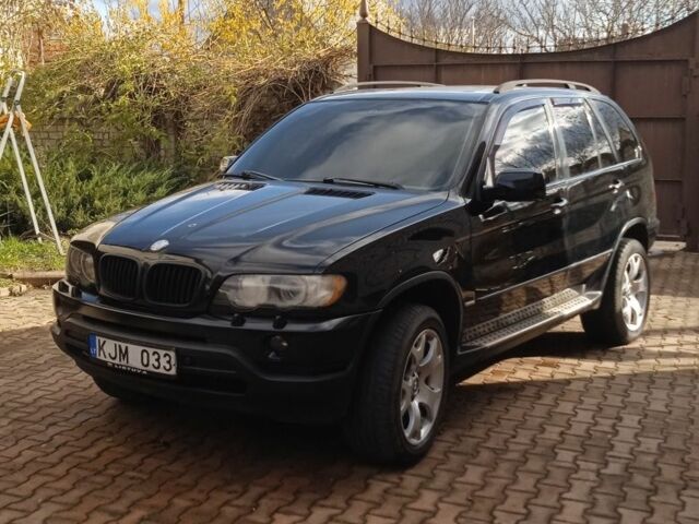 Черный БМВ Х5, объемом двигателя 3 л и пробегом 380 тыс. км за 6500 $, фото 1 на Automoto.ua
